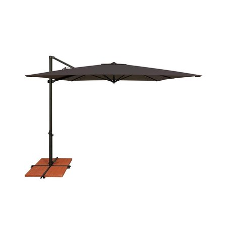 LASCO FITTINGS Simply Shade Skye Cantilever Umbrella, Black SSAG5A-86SQ09-D2408